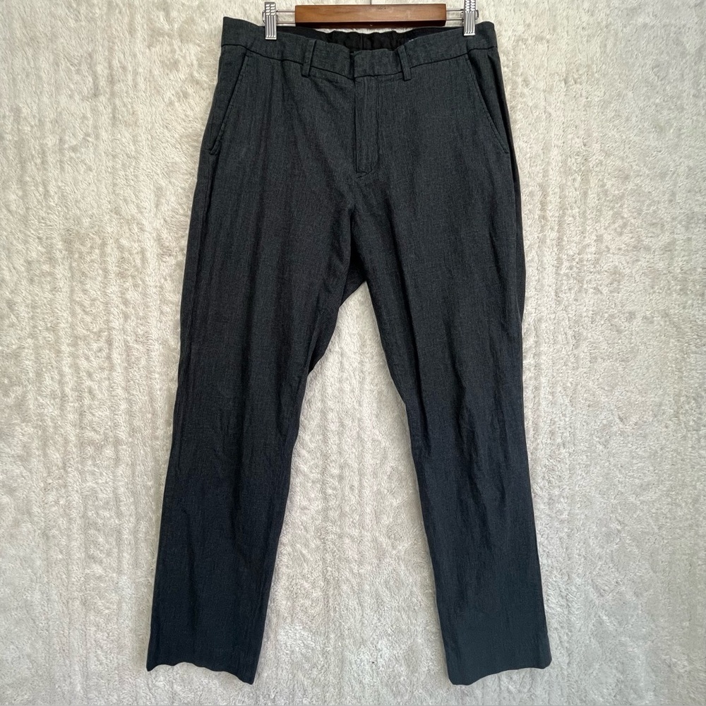 J. Crew Slim Gray Houndstooth Bedford Dress Pants Sz 33 x 32 Professional Career